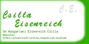 csilla eisenreich business card